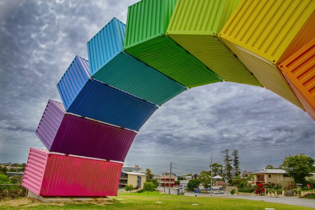 Services sea, container, fremantle, rainbow, monument, art, sculpture, fremantle, fremantle, fremantle, fremantle, fremantle