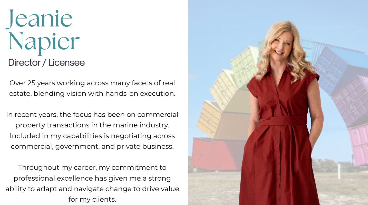 About Us jeanie napier, jeanie napier real estate, view real estate